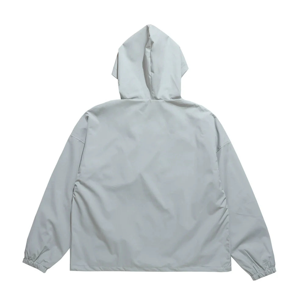 Men Jacket Coat Shell Jacket Men Outdoor Windproof Exercise Hooded Coat Loose Spring and Autumn