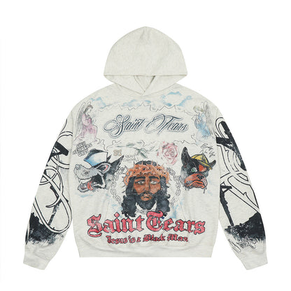 Unisex Hoodies Saint Michael Anime Jesus Loose Sweater
