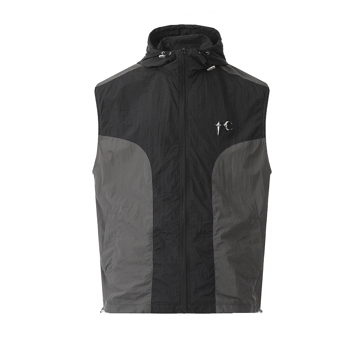 Unisex Sun Protection Shirt Thug Club Locomotive Wind Splicing = Vest Vest Jacket Sunscreen Clothing