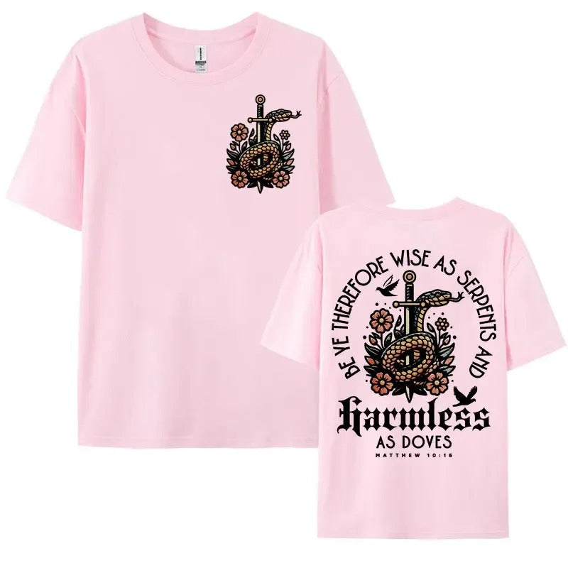Mens Christian Aesthetic T-shirt Bible Verse