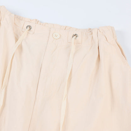 Men Sweatpants Quick-Drying Pleated Exercise Casual Pants Loose Solid Color