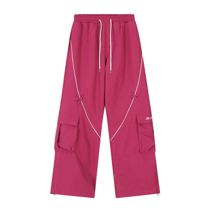 Men Sweatpants Overalls Men's Loose Casual Drawstring Ankle-Tied Sports Pants