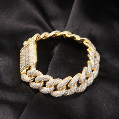 Bracelet 18mm Rap 3D Stereo Miami Cuban Chain St. Valentine's Spectrum