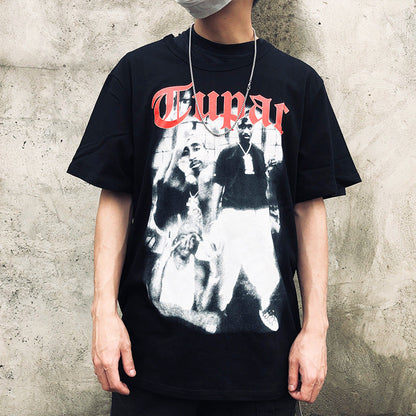 Vlone T Shirts V Printed Short Sleeve T-shirt Men and Women Loose High Street Half Sleeve