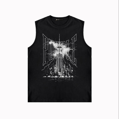 Purple Brand Tank T Shirts Sleeveless T-shirt Vest