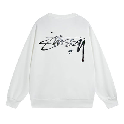 Stussy Sweatshirts Crew Neck Fleece Sweater