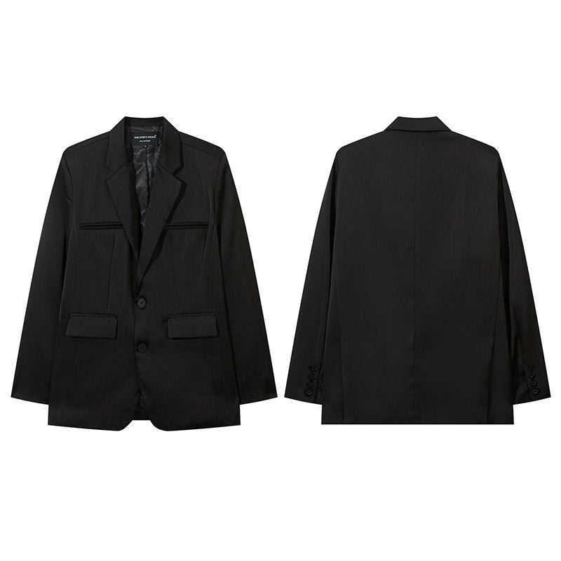 Unisex Vintage Shirt Jacket High Casual Suit