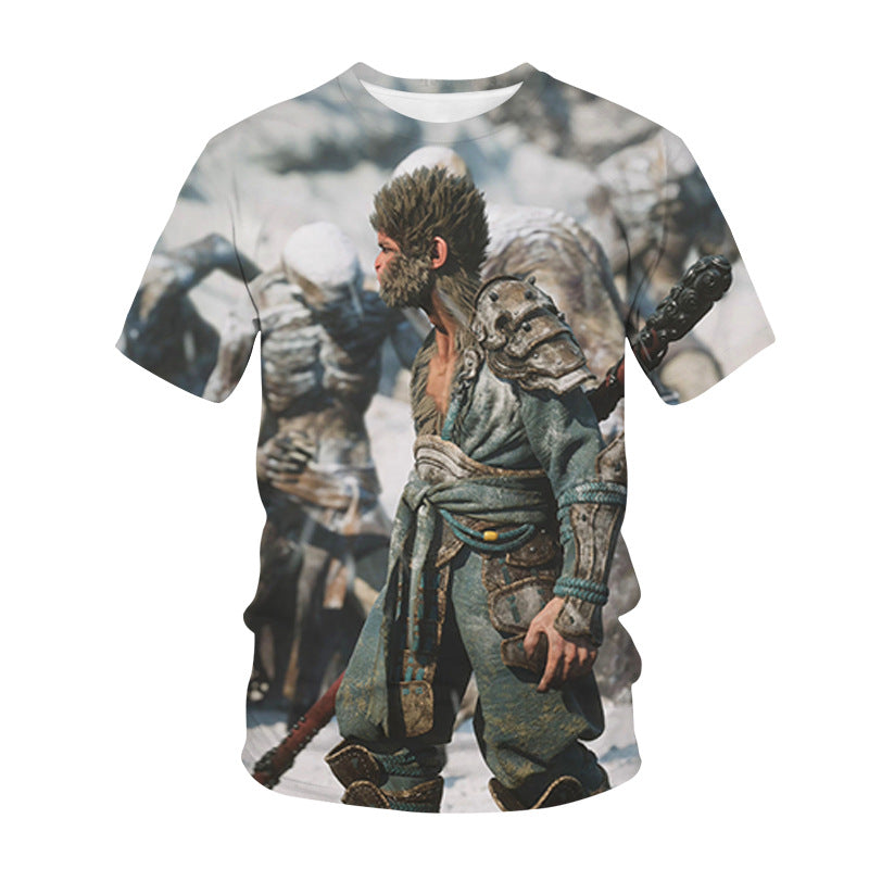 Hot Sale Role Playing Games Black Myth Wukong 3d Print T-shirt