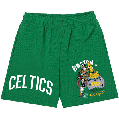 NBA Shorts Summer Basketball Shorts Men's NBA Celtic Loose