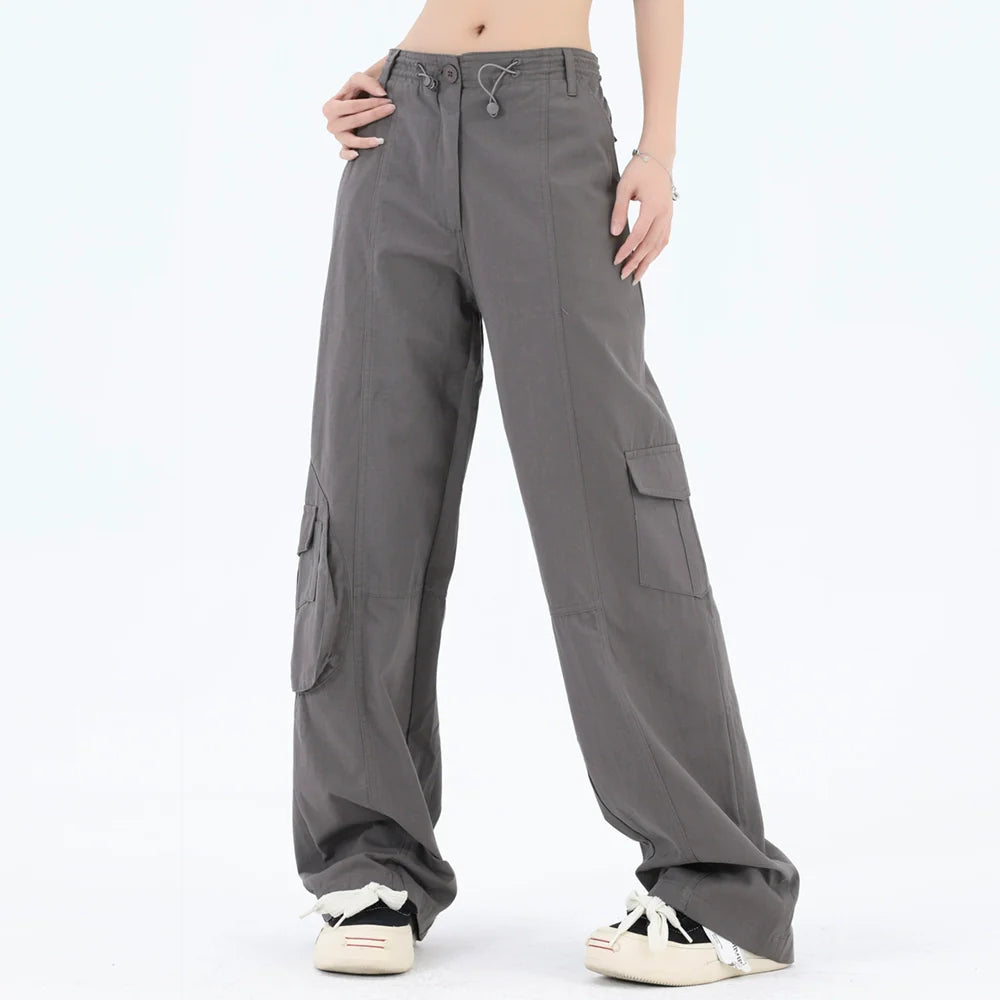 Men Sweatpants Casual Trousers Men's Loose Straight Wide Leg Pants Sports Overalls