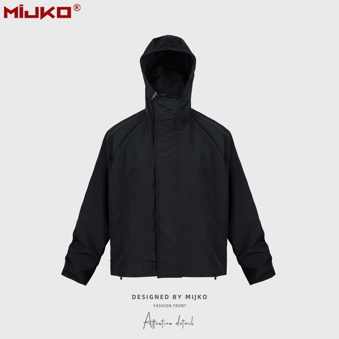 MIJKO Men's Jacket Double Zip Unisex Jacket
