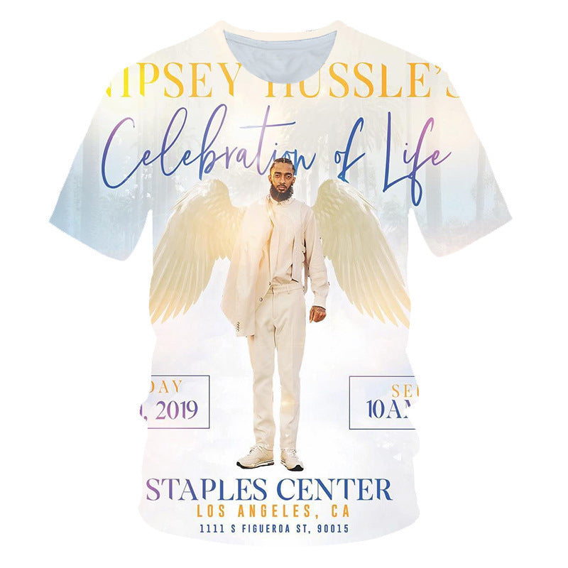 Nipsey Hussle T Shirts American Rapper 3D Printed T-shirt
