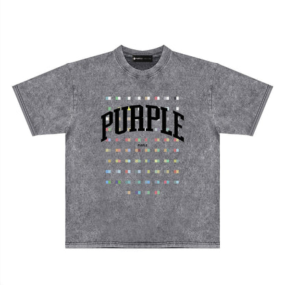 Purple Brand Distressed T Shirts Short Sleeve