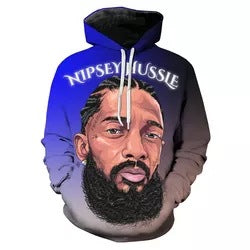 Nipsey Hussle Hoodie 3D Printing plus Size Sweater