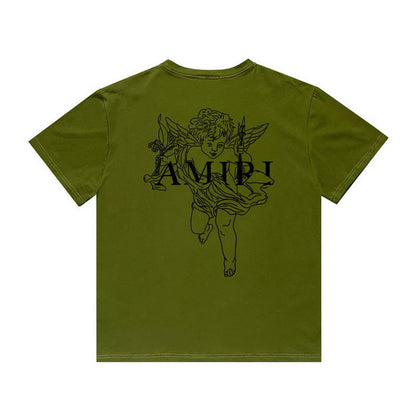 Amiri T Shirt Printed Casual Hip Hop round Neck Short Sleeve T-shirt
