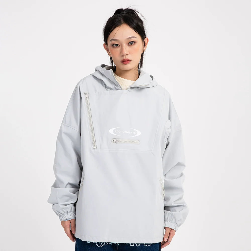 Men Jacket Coat Shell Jacket Men Outdoor Windproof Exercise Hooded Coat Loose Spring and Autumn