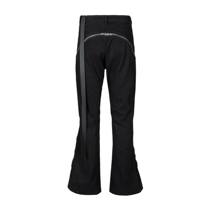 MIJKO Mens Vintage Pants MIJKO Mens Women's Autumn/Winter Urban RICK Zipper Pants Jeans