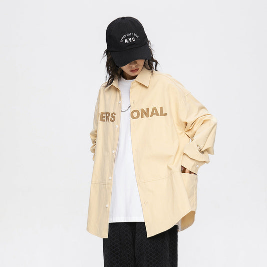 Unisex Shirt Loose Casual Jacket