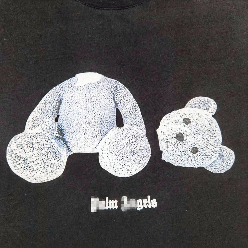 Palm Angle T Shirts Broken Teddy Bear Couple Loose