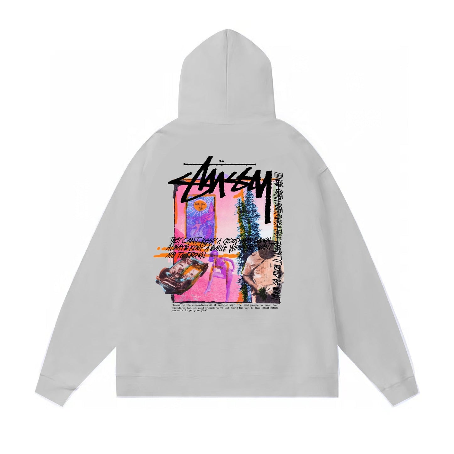 Stussy Hoodie Fall/Winter Fleece Hooded Sweater