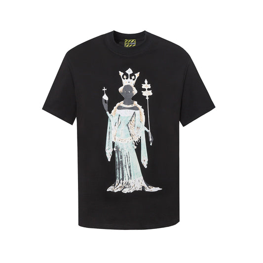 Denim Tears T Shirts 24S Kapok Geometric Pattern Short Sleeve T-shirt