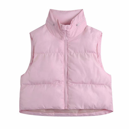 Women Cotton Coat Lightweight down Vest Winter