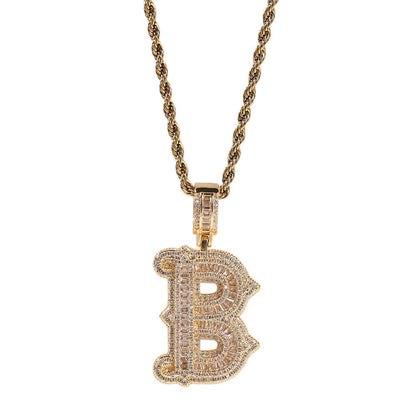 Jewelry Letter Necklace Fashion Full Diamond Barbed Rock Sugar Word Up St. Valentine's Spectrum