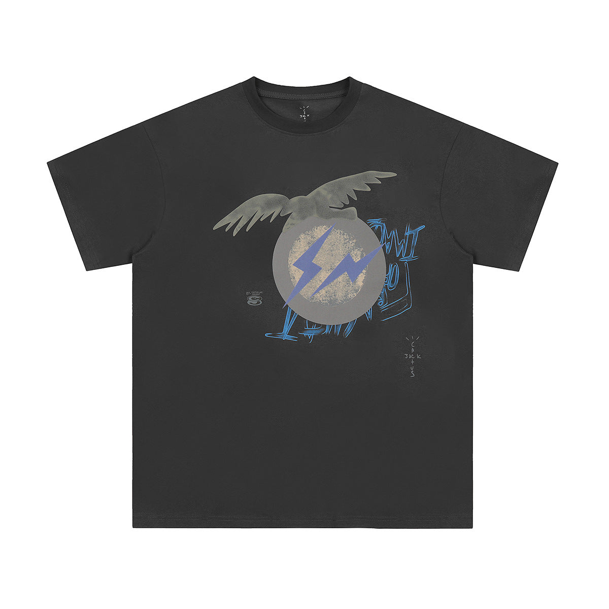 Unisex T-Shirts Travis Scott Cactus Jack Eagle Lightning T-Shirt