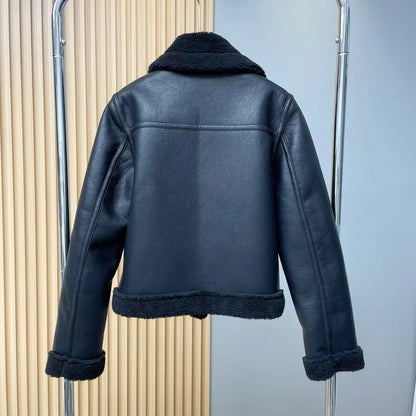 Women Cotton Coat Lamb Wool Loose Thick