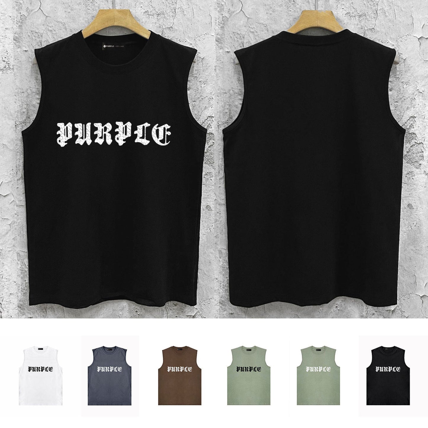 Purple Brand Tank T Shirts Sleeveless T-shirt Vest