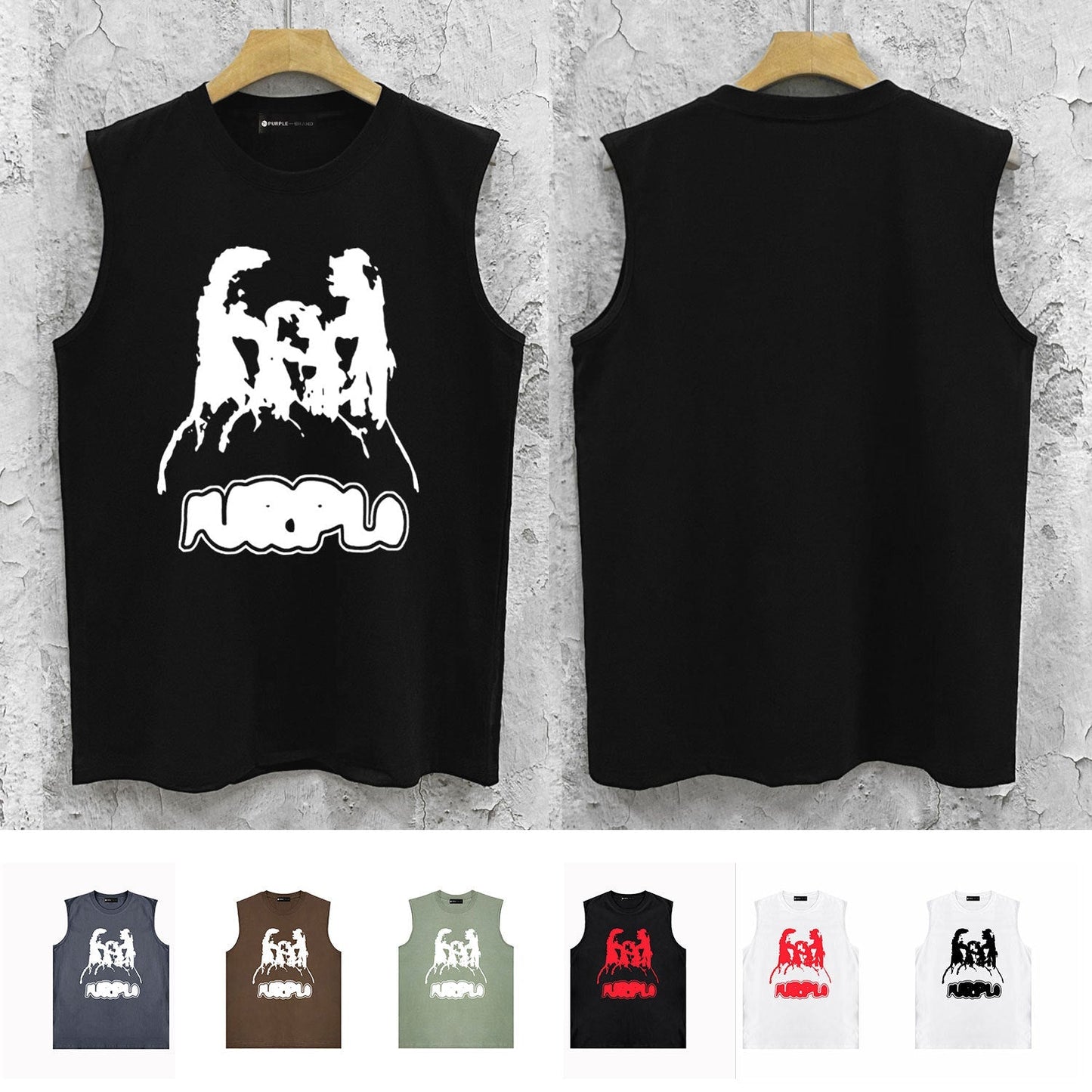 Purple Brand Tank T Shirts Sleeveless T-shirt Vest
