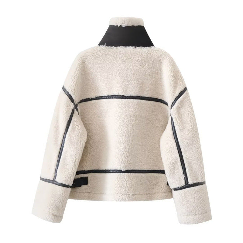 Women Cotton Coat Fashion Casual Berber Fleece Coat