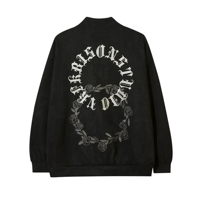 Men Jacket Coat Letter Embroidery Baggy Coat Spring and Autumn Long Sleeve Casual Flight Jacket