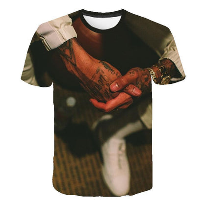 Nipsey Hussle T Shirts 3D Digital Printing Words