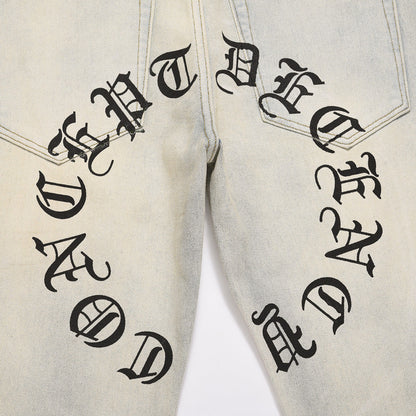 Men Jeans Casual Make Old Ripped