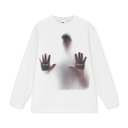 Vintage T-shirts Street Print Short Sleeve T-Shirt Cotton Long Sleeve