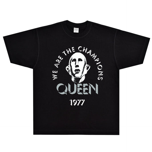 Rock Star T Shirt Queen We Are The Champions T-shirt Rock Band American Style Loose Vintage Short Sleeve