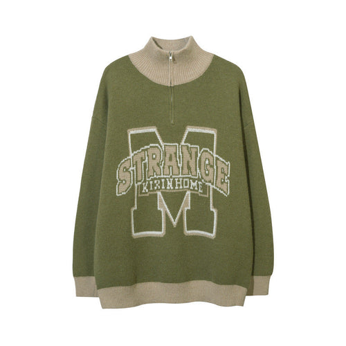 Women Sweater Vintage Sweater College Style Sweater