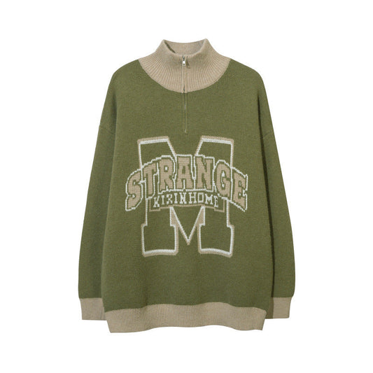 Women Sweater Vintage Sweater College Style Sweater