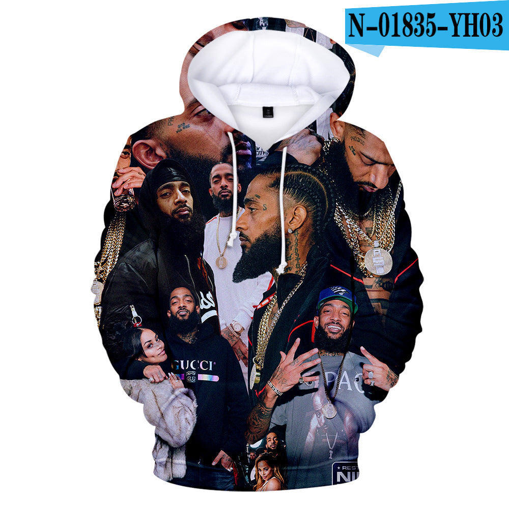 Nipsey Hussle Hoodie Digital 3D Printing