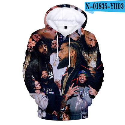 Nipsey Hussle Hoodie Digital 3D Printing
