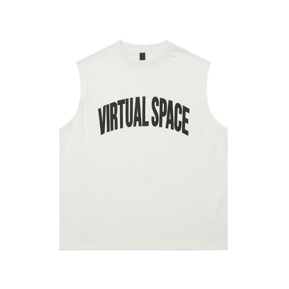 Women Vest Cotton Sports Vest Loose Sleeveless Basketball T-shirt