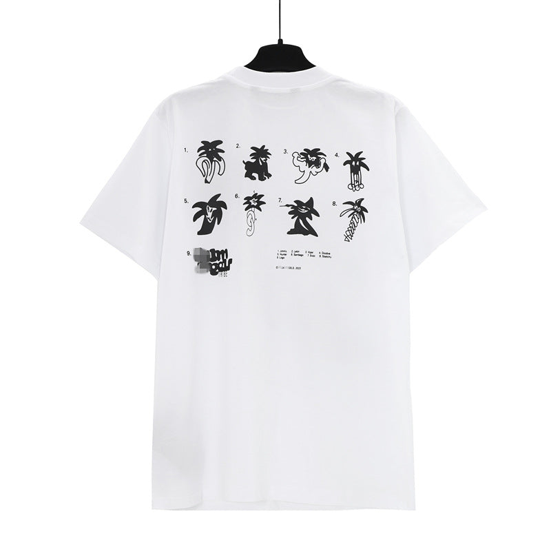 Palm Angle T Shirts Spoof Cartoon Japanese Print