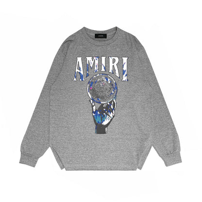 Amiri Long-Sleeve Shirt Personality Printing Stylish Casual