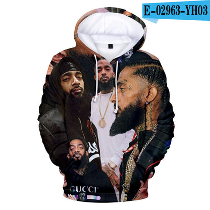 Nipsey Hussle Hoodie Digital 3D Printing