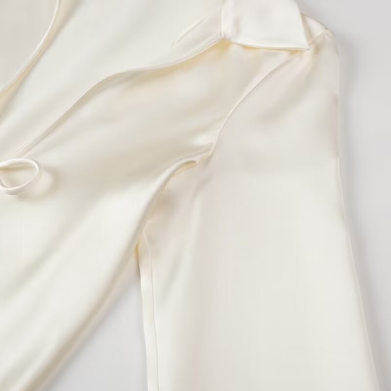 Women Tops Summer Lace-up Shirt V-neck Top