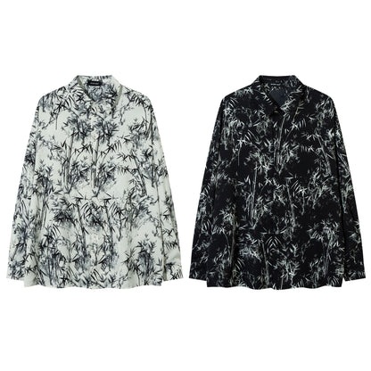Unisex Vintage Shirt Long Sleeve Shirt Jacket Men
