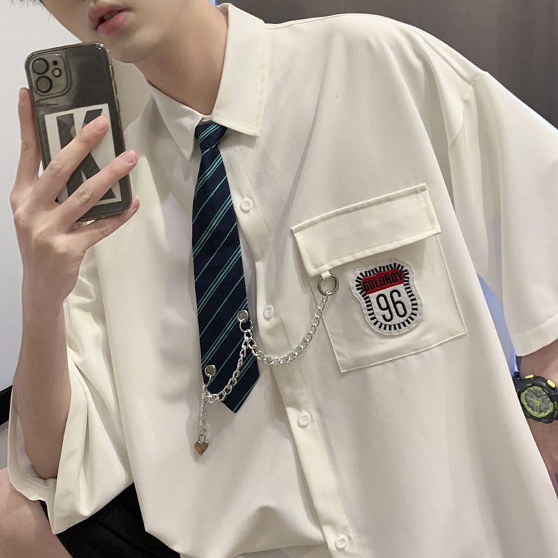 Men Shirts Summer Handsome Fashion