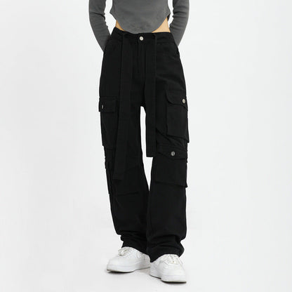 Cargo Pants Loose Retro Multi-Pocket Overalls