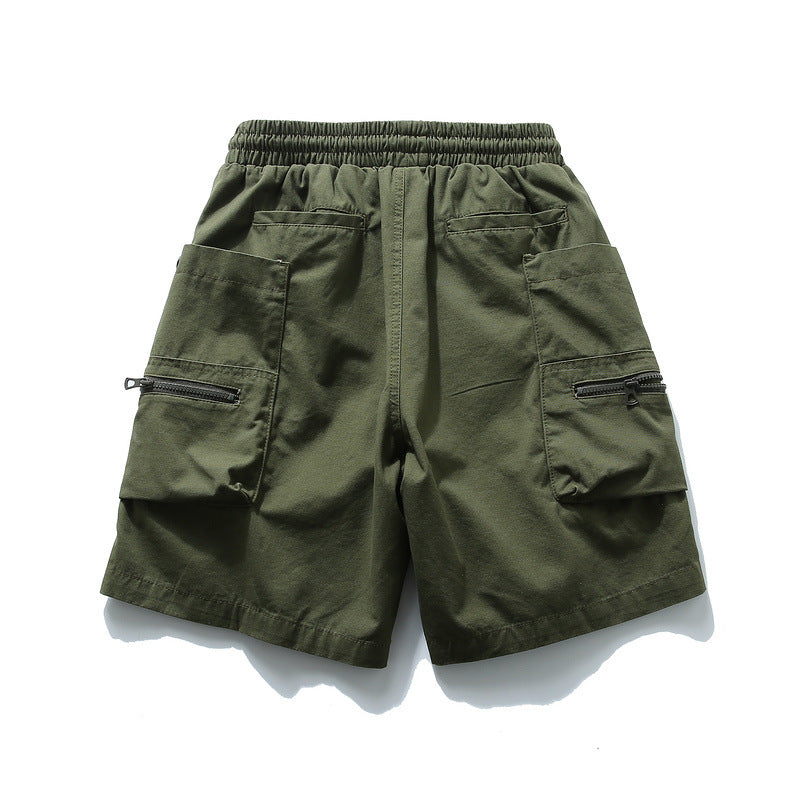 Men Shorts Zipper Pocket Men's Shorts